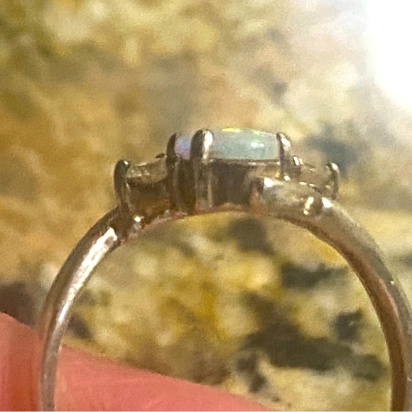 Sterling opal ring 925 vintage - Picture 3 of 5